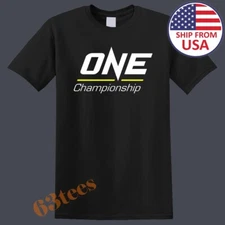 ONE Championship MMA Fighting Men's Black Size S to 5XL