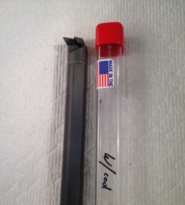 NEW 3/4'' CARBIDE BORING BAR. E12-SDUCR-3. DCMT 32.52 INSERT 5-1/4'' OAL USA -A231