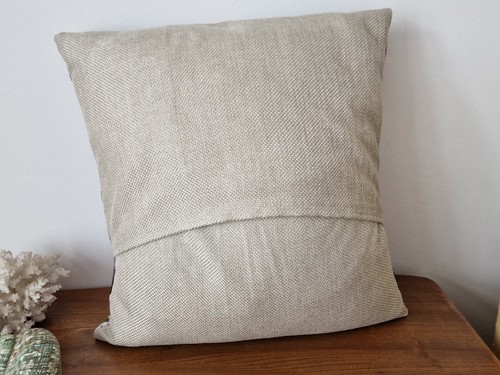 Handmade geometric envelope scatter cushion cover vintage 1960s 1970s fabric - Picture 2 of 3