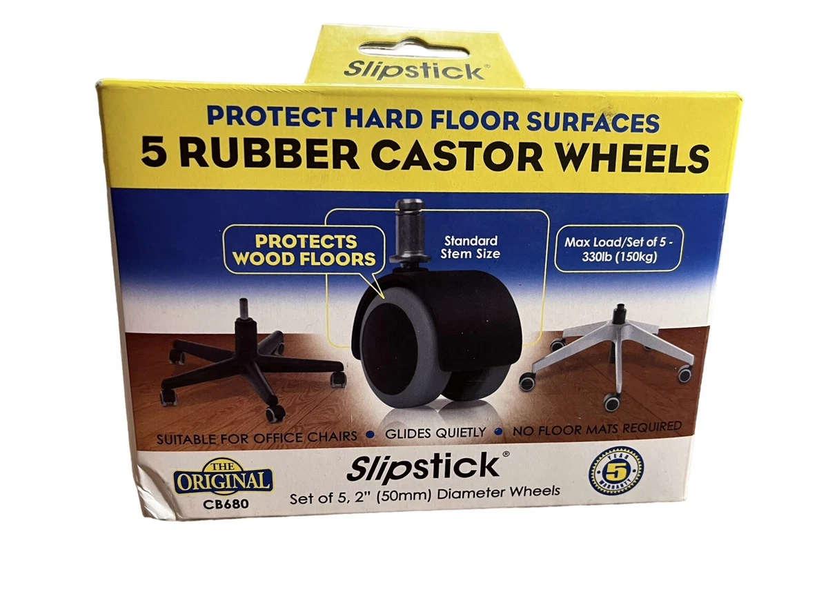 Slipstick 2 Inch Floor Protecting Rubber Office Chair Caster