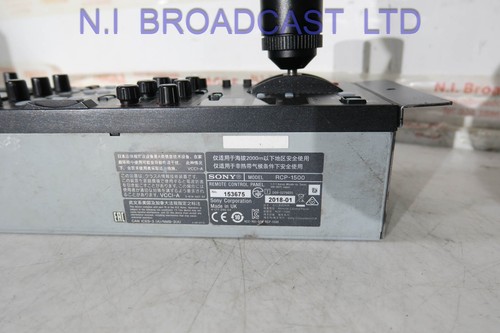 Sony rcp1500 remote panel for CCU control (Hd, 3G and 4K cameras) works on all - Picture 6 of 9