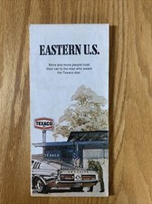 Texaco Map Eastern US Michigan Florida Ohio North Carolina 1971 Gas and Oil