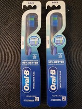 2 ORAL-B/INDICATOR MAX TOOTHBRUSHES/BLUE/SOFT/NEW AND SEALED