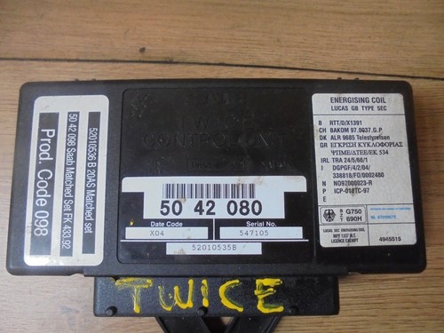 SAAB 93 2001 TWICE CONTROL ECU 5042080 - Picture 2 of 2