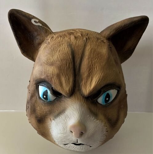 Angry Cat Head Mask MeowStar Human Animal Big Face CatDemon Head Cover  BallParty