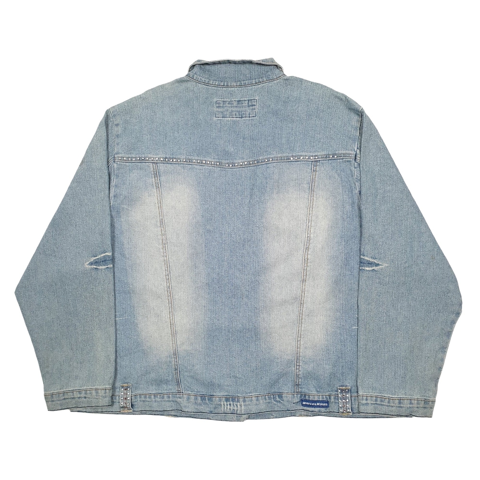 AMERICANA BLUES Denim Jacket Trucker Coat Womens XXL image 3