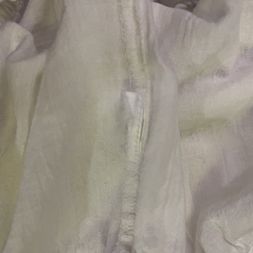 Lucky Brand Women’s Peasant Top Embroidered Tassels White Blue Gathered M - Picture 10 of 10