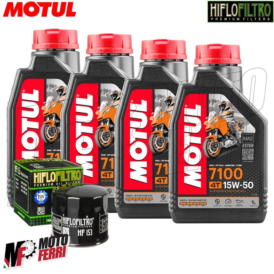 Mantenimiento Ducati Multistrada 1100 - 4L Aceite Motul 7100 15W50 + Filtro Foto 4 de 4