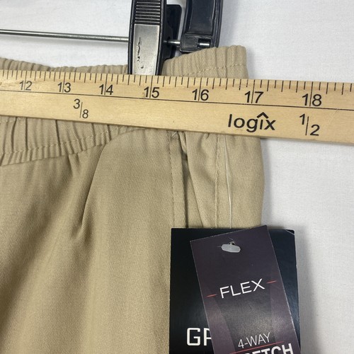 Pantalone jogger uomo Galaxy flex 4 vie tessuto elasticizzato coulisse taglia XL cachi nuovo con etichette - Foto 7 di 10