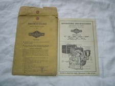 Briggs & Stratton 8 8F 8P series engine operator's service manual parts catalog