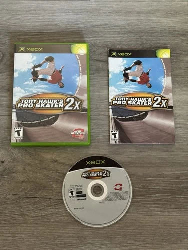 Tony Hawk's Pro Skater 2X (Microsoft Xbox, 2001) Complete w/ Reg. Card