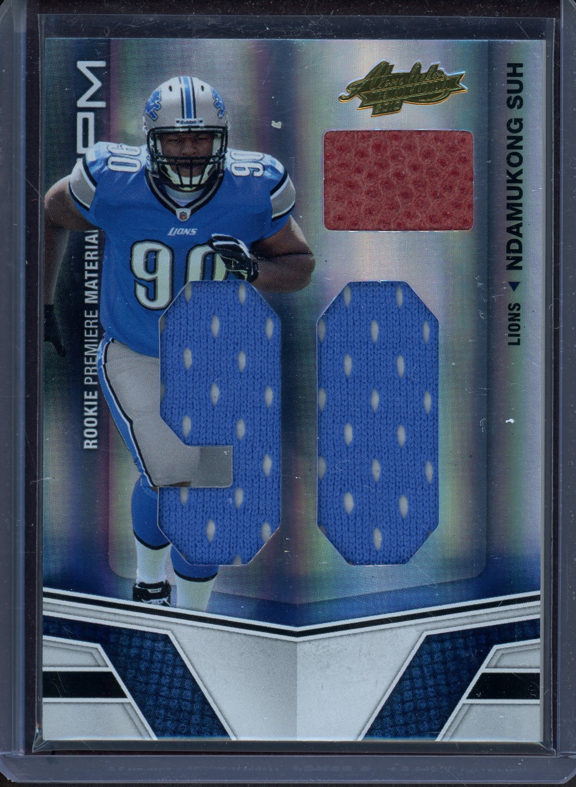 Ndamukong Suh Panini Absolute Memorabilia #228 Rookie Premiere Materials NFL Spectrum