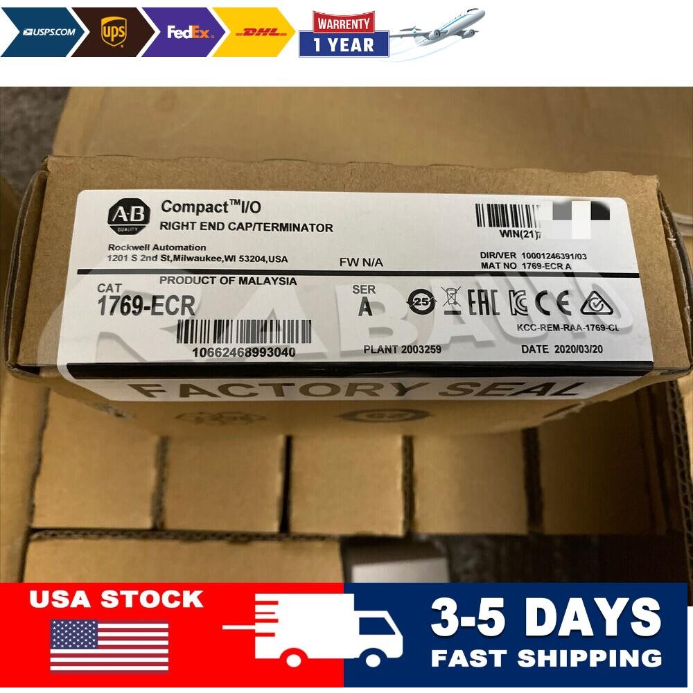 Allen-Bradley 1769-ECR A Terminator Right End Cap US Free Tax