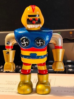 Popy Chogokin Robogaki Ganbare Robocon Diecast Figure Vintage Showa 5x3x2.5 in