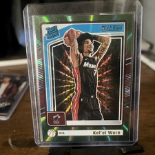 2024-25 Panini Donruss - Rated Rookie Kel'el Ware #221 Holo Green Laser (RC)