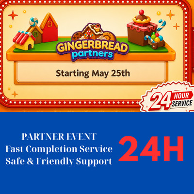   Monopoly _Go Gingerbread Partners- 1H -24H Max - Full carry Slot  