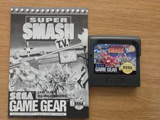 Vintage Sega Game Gear Super Smash TV Cartridge  w/manual