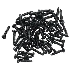  50Pcs Tuning Peg Tuning Key Screws, 11 x 2 mm Machine Heads Guitar 50Pcs-Black