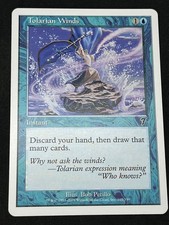 Magic the Gathering MTG Tolarian Winds Blue Core Set 7th Edition Common
