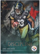 2014 Topps Valor Discipline Dri Archer Rookie Insert Card #6 /299 Steelers. rookie card picture