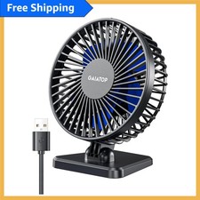 Personal USB Desk Fan   Lightweight Design with 3 Speeds  30  Adjustable Angle