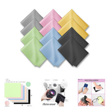 Microfiber Glasses Cleaning Cloths 12 Pack, Lens Wipes for Eyeglasses Cell