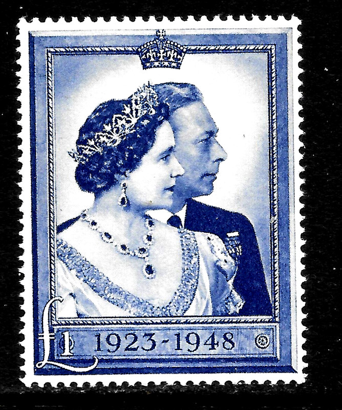 HICK GIRL-MINT  GREAT BRITAIN    SC#268    SILVER  WEDDING ISSUE     X3708