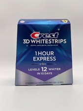 CREST 3D WHITESTRIPS 1 HOUR EXPRESS 20 STRIPS EXP 05/27 SEALED MR 261