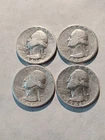 1943 1944 1945 P 1946 D🔥Washington Quarters-90% Silver-Lot of 4 $1 Face🔥#W72