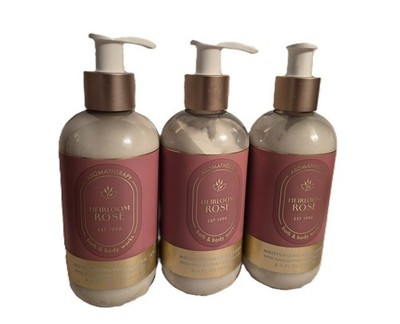 Bath & Body Works Heirloom Rose Moisturizing Body Lotion 8.4 fl oz each x3