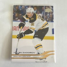 Upper Deck 2025-26 Series 1 Nikita Zadorov Boston Bruins #12 Hockey Card