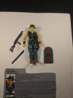 VINTAGE 1988 GIJOE ARAH MUSKRAT 100% COMPLETE NR-MT UNBROKEN FILECARD LOOSE KNEE