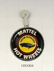 1968 VINTAGE Redline Hot Wheels CUSTOM BARRACUDA HW004 METAL Button -Badge - Pin