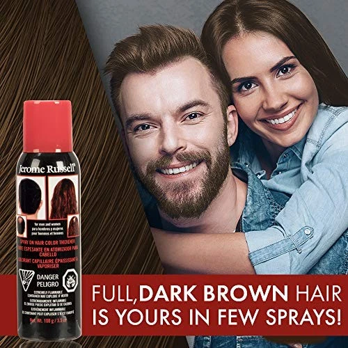 Jerome Russell Spray-on Color Dark Brown Hair Thickener, For Fine and Thinning - Image 2 of 4