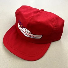 Vintage Reggie Jackson Hat Strapback Red Baseball MLB Chevrolet Performance 90s