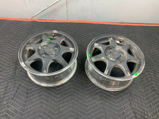 1994-1997 Mazda Miata Oem Silver 7 Spoke 4x100 14x6 Wheel Na Set Of 2 Read