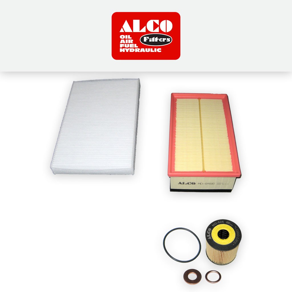 SERVICE KIT for PEUGEOT 308 2.0 HDI ALCO OIL AIR CABIN FILTERS (2007-2014)