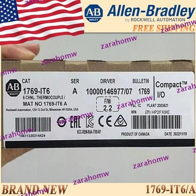 New Sealed AB 1769-IT6/A CompactLogix Thermocouple Module 1769IT6 serA Free Ship