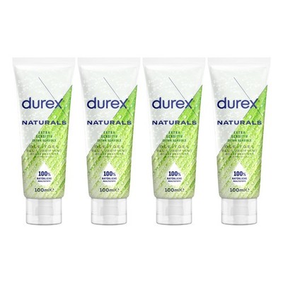 Durex Naturals Extra Sensitiv Gleitgel 100% natürliches Gleitmittel mit Aloe