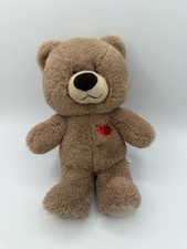 Aurora Oliver Brown Teddy Bear 14" Plush Red Sequin Heart 2020 Stuffed Animal