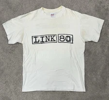 Vintage 90s Link 80 Band T-shirt Asian Man Records Medium East Bay Punk Rock Ska