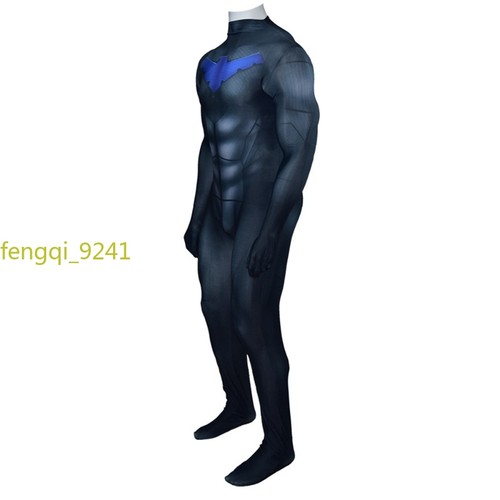 Herren Kostüm Cosplay Comic Nightwing Halloween Rollenspiel Body Halloween - Bild 15 von 17
