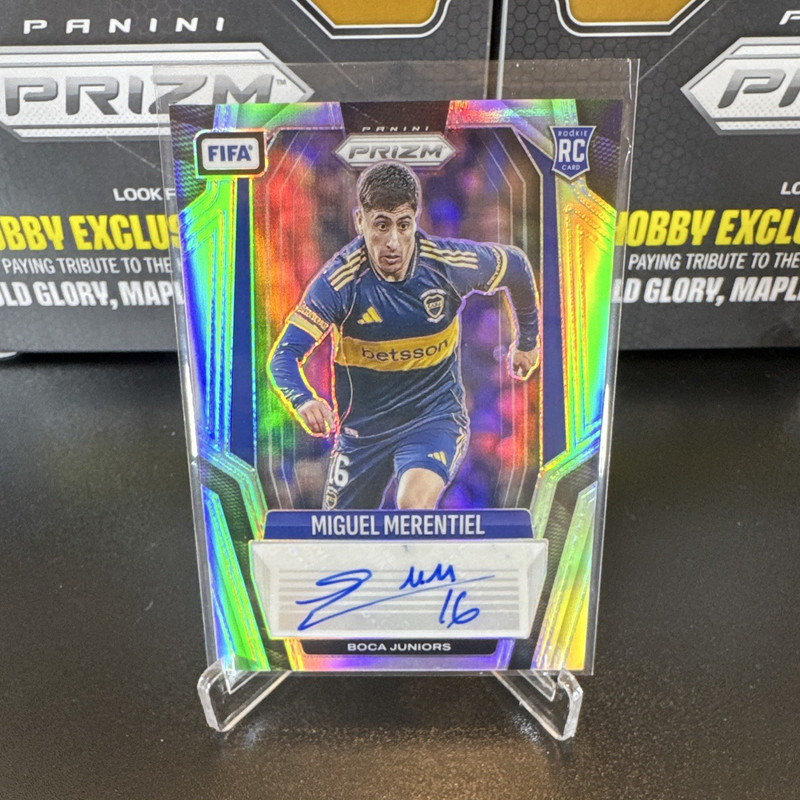 Panini Prizm FIFA 2025-26 Miguel Merentiel Boca Juniors RC Auto S-MM /99
