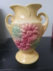 Vintage Hull #92 Yellow Sun Glow Vase 6 1/2"
