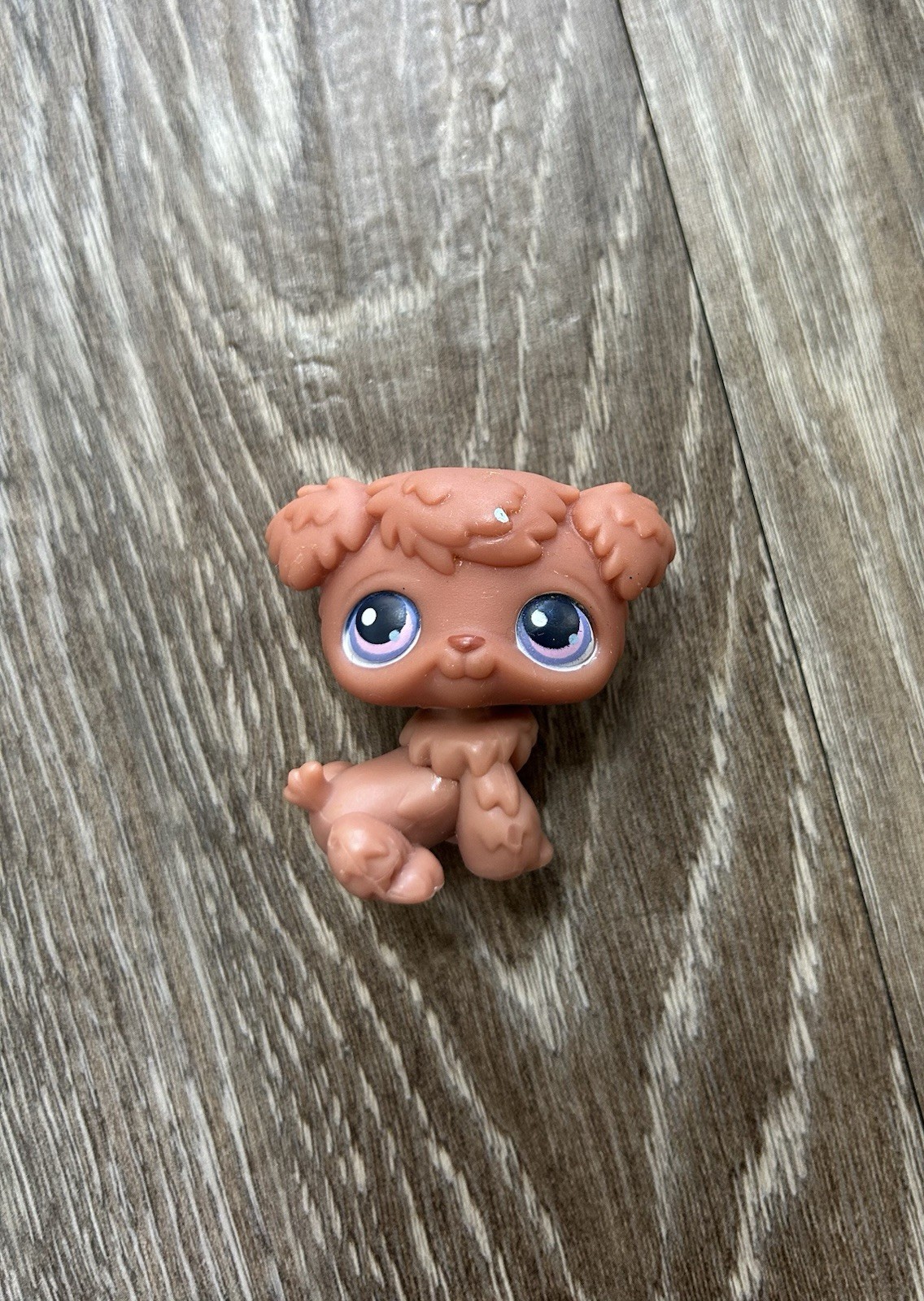 Littlest Pet Shop LPS Hasbro Authentic #38 Brown Poodle Toy  