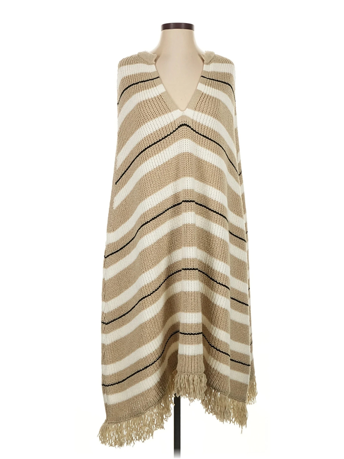 Zara Women Brown Poncho XS