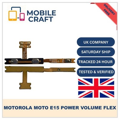 Für Motorola Moto E15 Power Laut/Leise Taste Kabel Flex Ersatz Ein Aus Flex UK