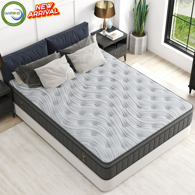 12'' Queen Colchon Gel Memory Foam Hibrido Queen Cama Mattress Hybrid Medium Firm