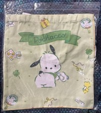 Sanrio Pochacco Reusable Canvas Tote Bag Mascot NIP 14 x13