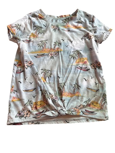 Garanimals Toddler Girls Short Sleeve Tie Front T-Shirt And Shorts Set Size 4T - Picture 2 of 10